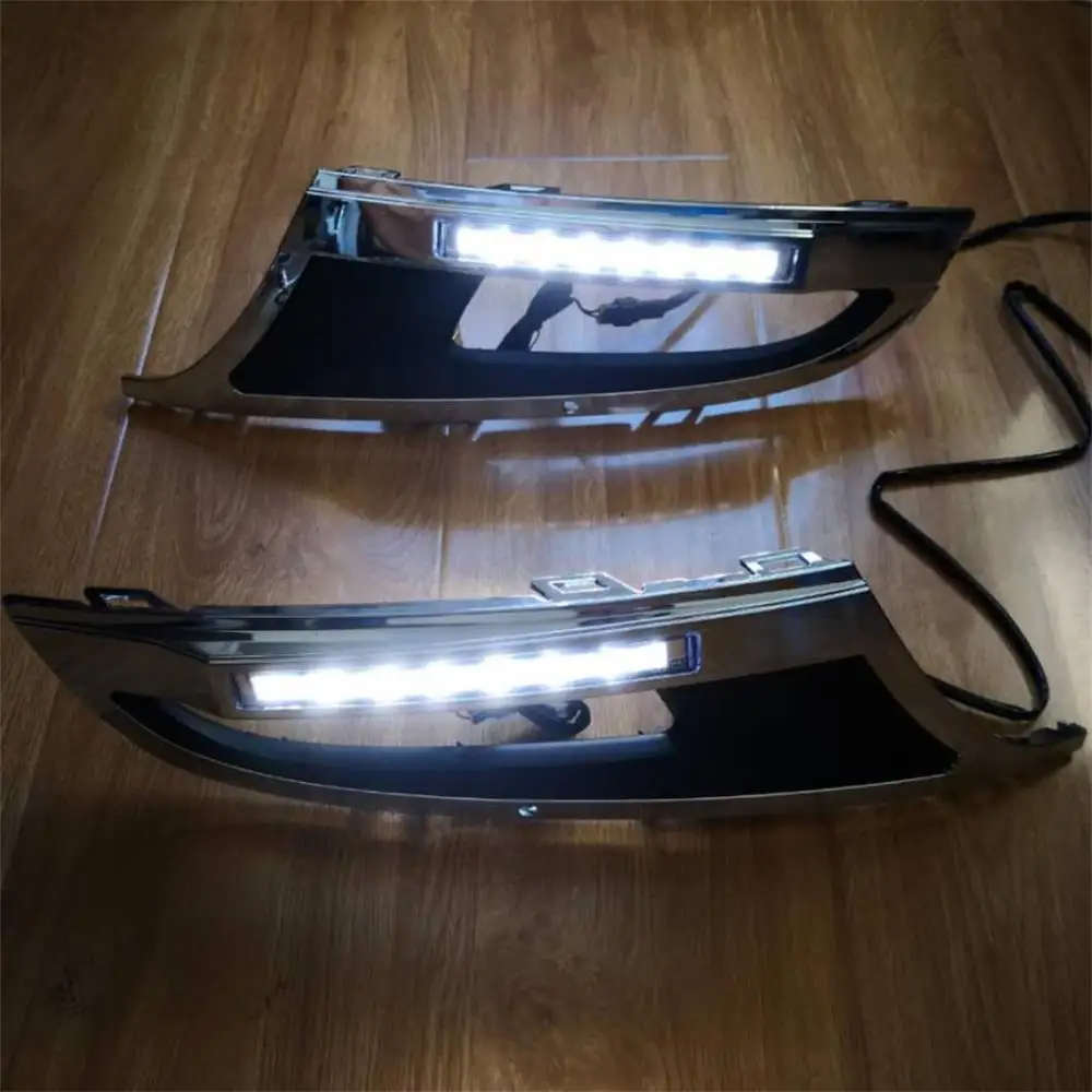 Для VW Polo 2010 2011 2012 2013 7 светодиодный ные ДХО дневные ходовые огни с проводом