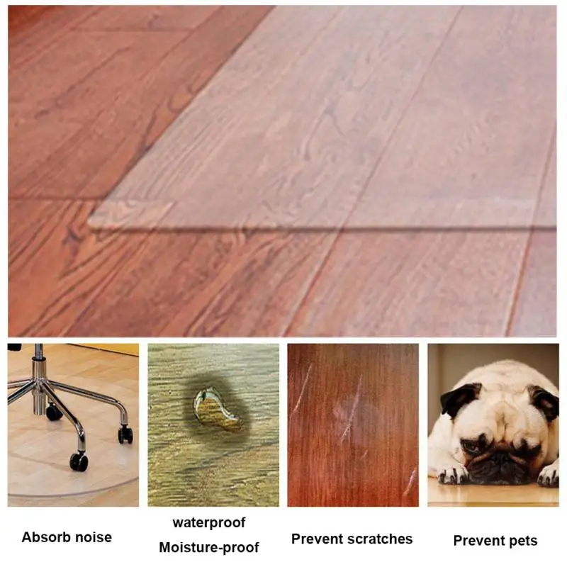 Для ковров спальных стульев коврик из ПВХ прозрачный не царапается для гостиной