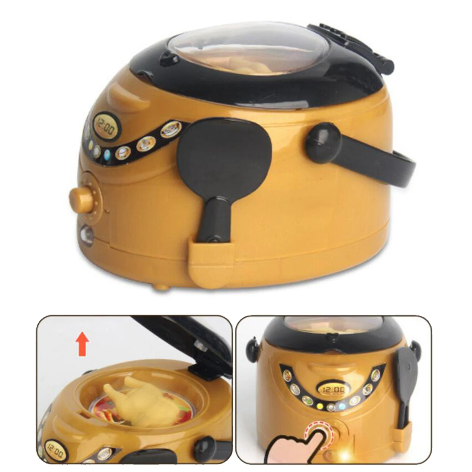 

Mini Electric Cooker Pretend Play Kitchen Home Cooking Learning Toys Gifts