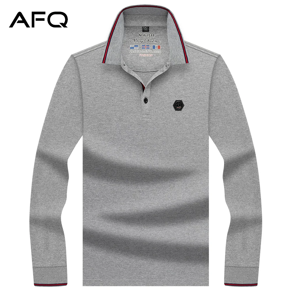 

Brand Solid Colour Long-sleeved T-shirt 2021 Autumn In Young Men's T-shirt Bottoming Shirt Casual POLO Shirt Red