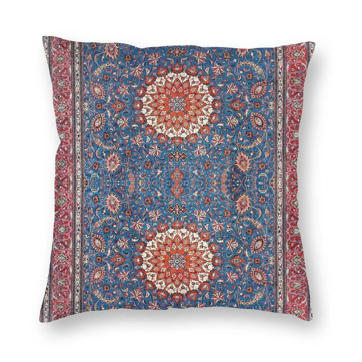 

Sarouk Antique Persian Oriental Rug Pillowcase Soft Polyester Cushion Cover Decorations Vintage Pillow Case Cover Square 40*40cm
