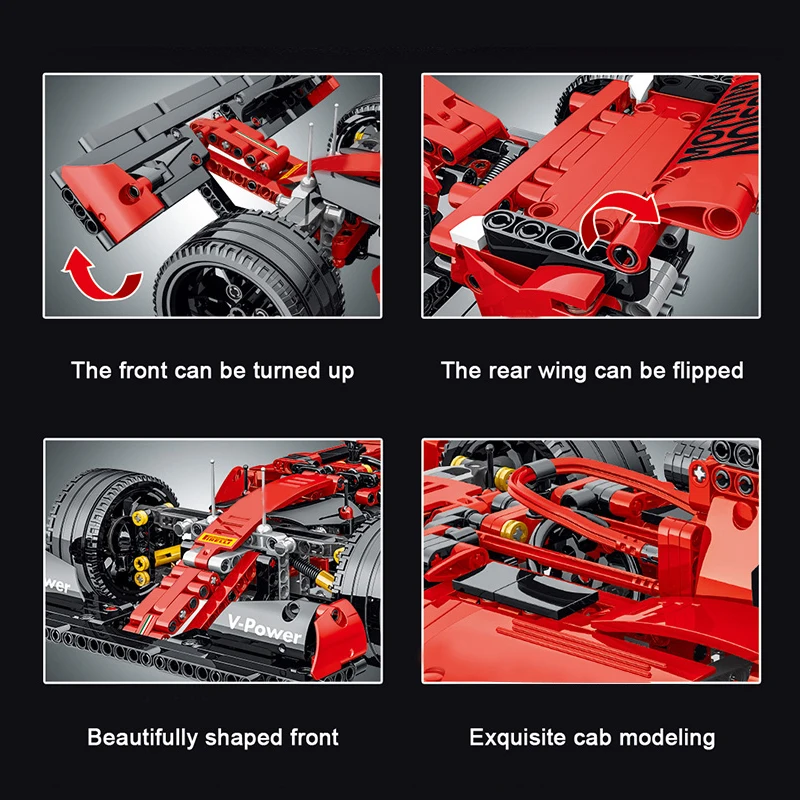 

New High-tech Series Simulation F1 Racing Car Model technic Building Blocks brick Creator Car Boy toys gift set