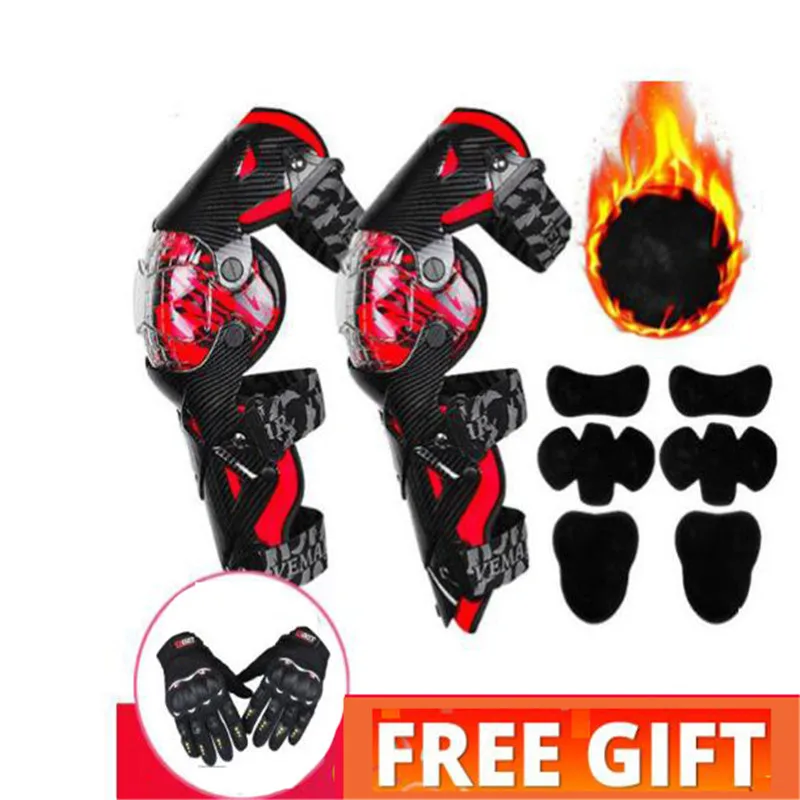 

Man Motocross Knee Pads Motorcycle Protection Body Armor Motorbike Protection Safety Gears Knee Pads With Removable Liner