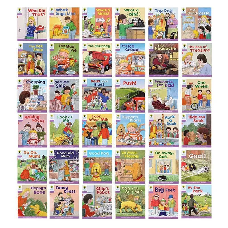 36 книг/комплект Оксфорд Чтение Дерево Уровень 1 + книга с картинками Дети Обучение