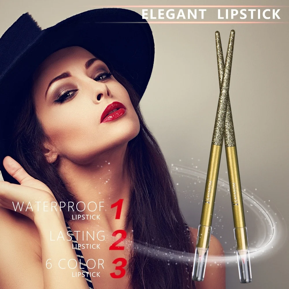 Водостойкая матовая помада-карандаш подводка для губ контур макияжа тинт