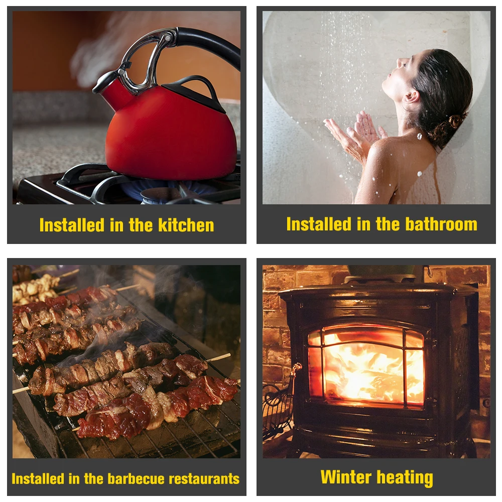 WIFI Gas Detector Household Combustible Leak with Sound Alarm APP SmartLife Tuya Remote Control Home Security | Безопасность и