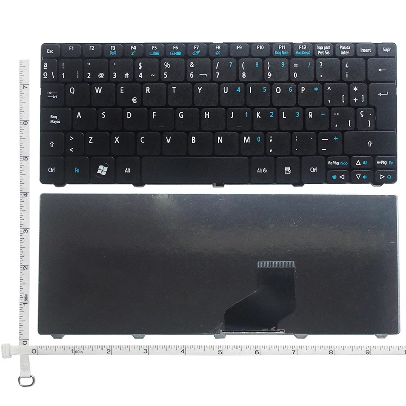 Испанская клавиатура для Acer Aspire One D255 D257 AOD257 D260 D270 521 532H 533 AO521 AO533 NAV50 Black SP Teclado |