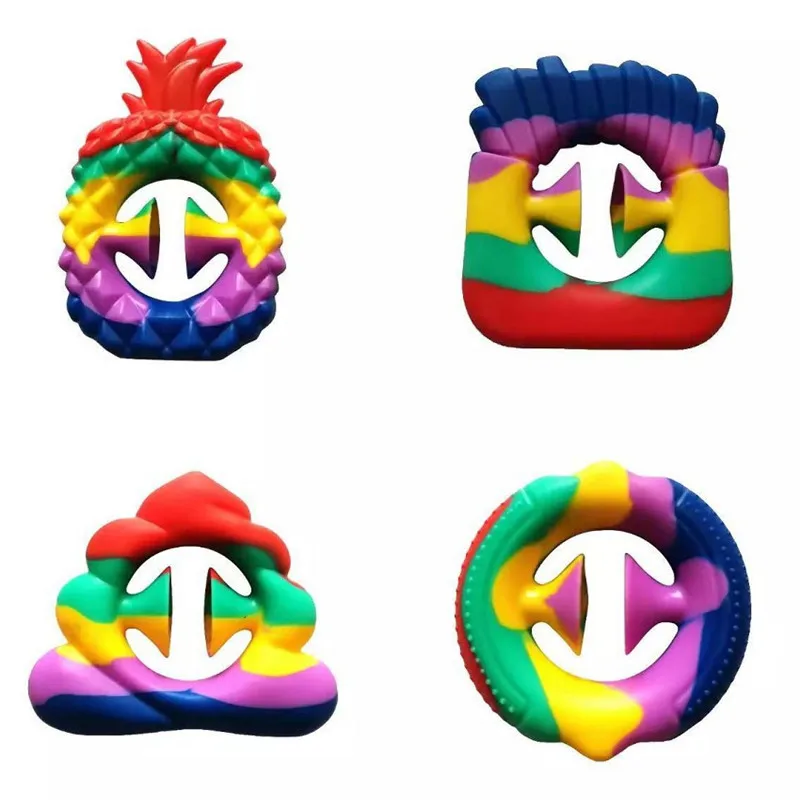 

New Fidget Sensory Toy Silicone Gripper Pop It Relieves Anxiety In Adults and Autism In Children Snapperz Decompression Toy
