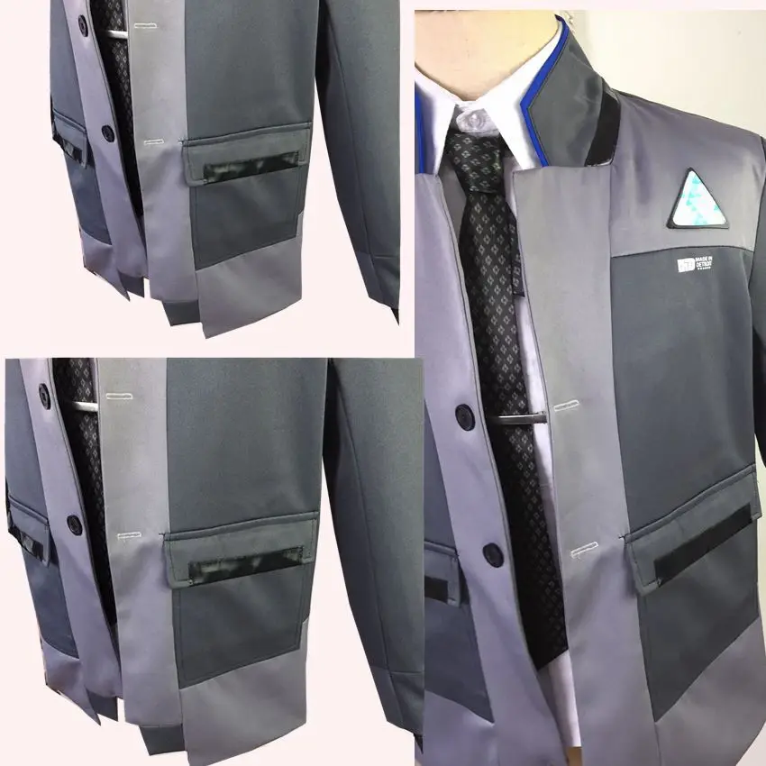 Детройт стать человеком Косплей костюмы Коннор костюм Хэллоуин Вечеринка