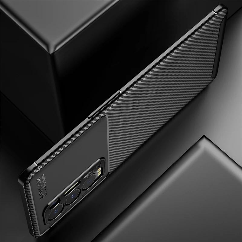 for oppo find x3 neo case bumper silicone anti knock carbon fiber cover for oppo find x3 neo case for oppo find x3 neo 6 55 inch free global shipping