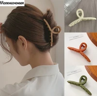 1pc hair clips hair claw for women frosted plastic hairpins hair crab claws girls make up washing tool accessories decoration