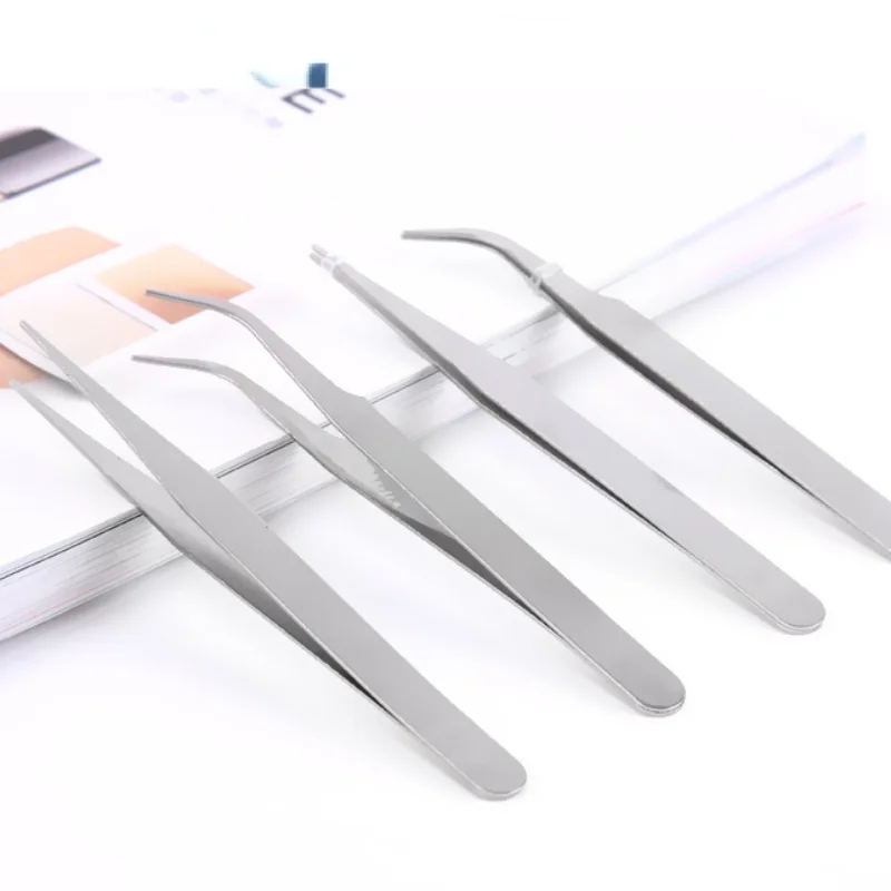 

Beads Tweezers Stainless Steel Forceps Clip Candy Sugar Sprinkles Fondant Flower Cake Decoration Tools Bend Straight Tweezers