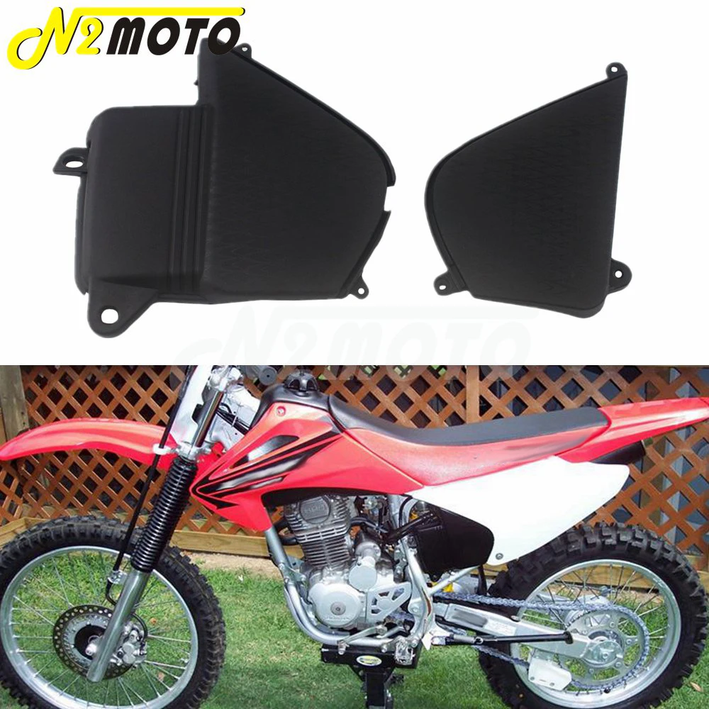 1 пара черный Мотоциклетные батареи Коробка боковая крышка для Honda CRF230F CRF 230 2015 2019