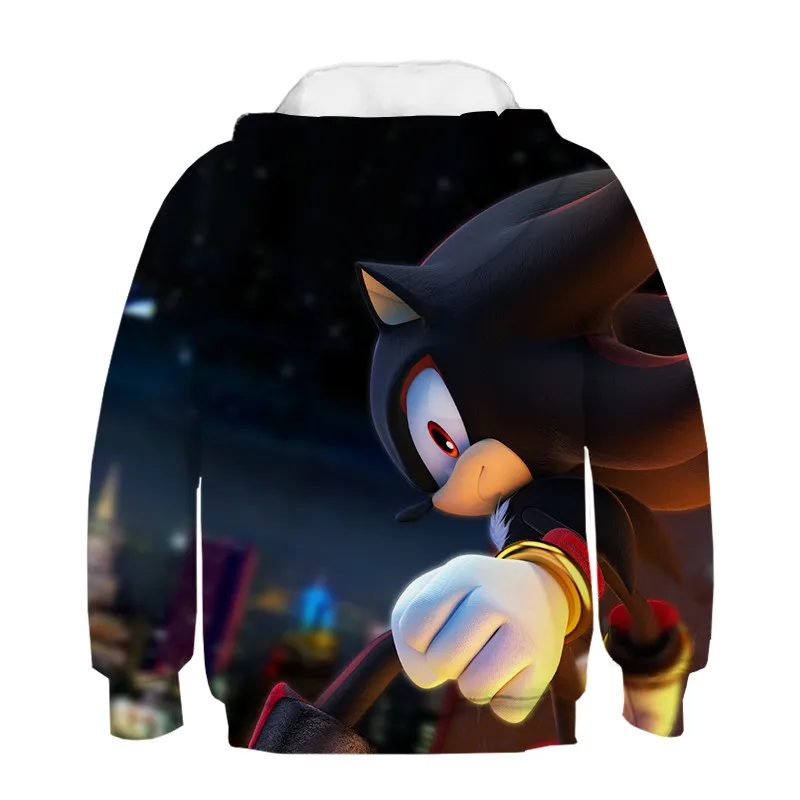 Детская толстовка с капюшоном Sonic The Hedgehog для косплея одежда мальчиков и аниме