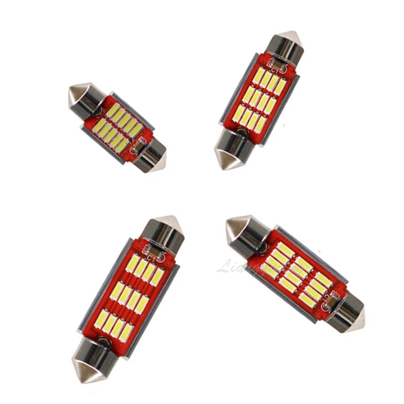 14 шт. лампы светодиодный внутренний светильник комплект Canbus Карта Купол