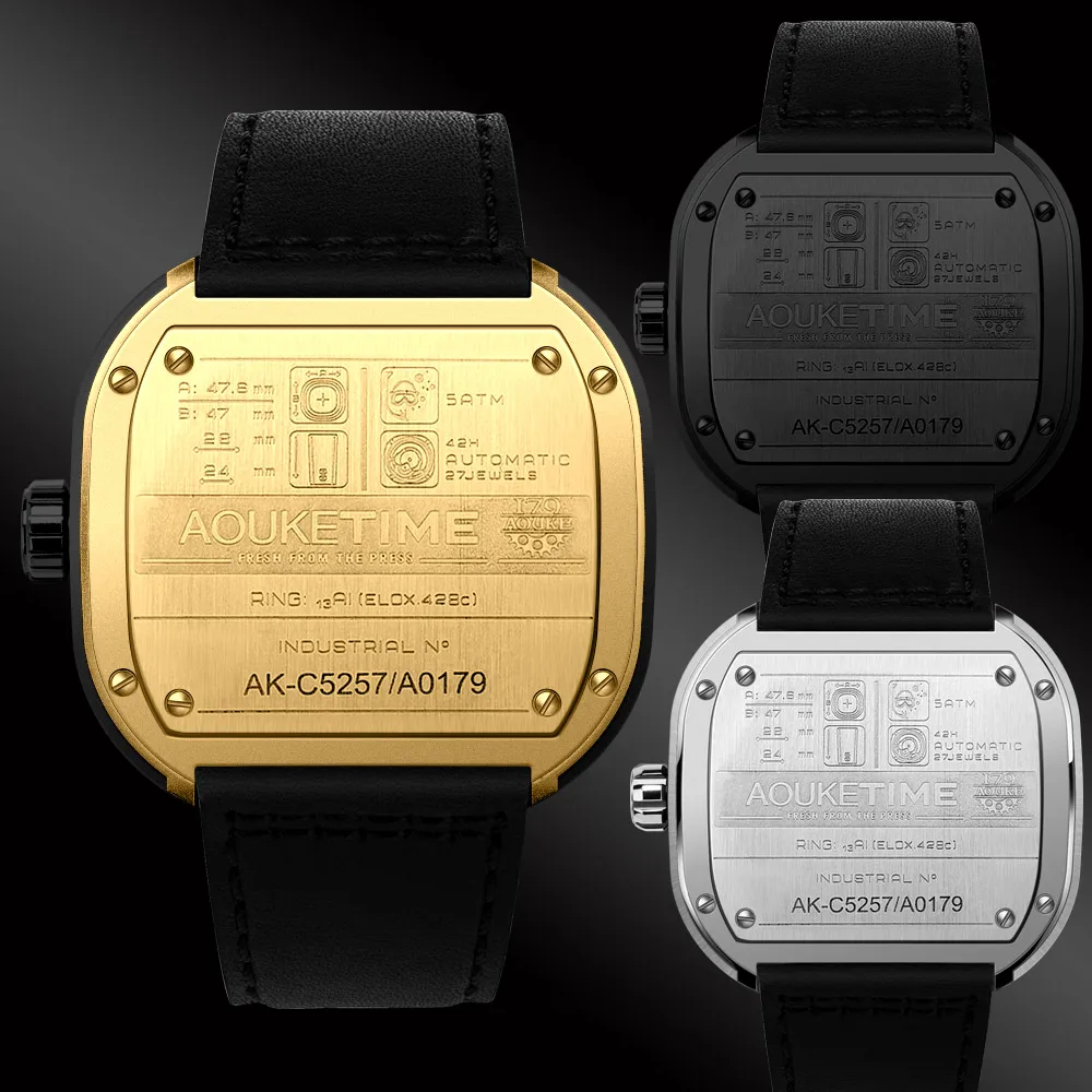 Часы наручные AOUKE Мужские автоматические брендовые Роскошные водонепроницаемые
