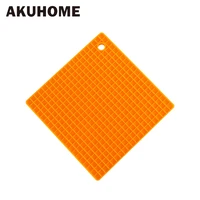 thicken increase square shape silicone mat food grade mat pot table dish insulationakuhome