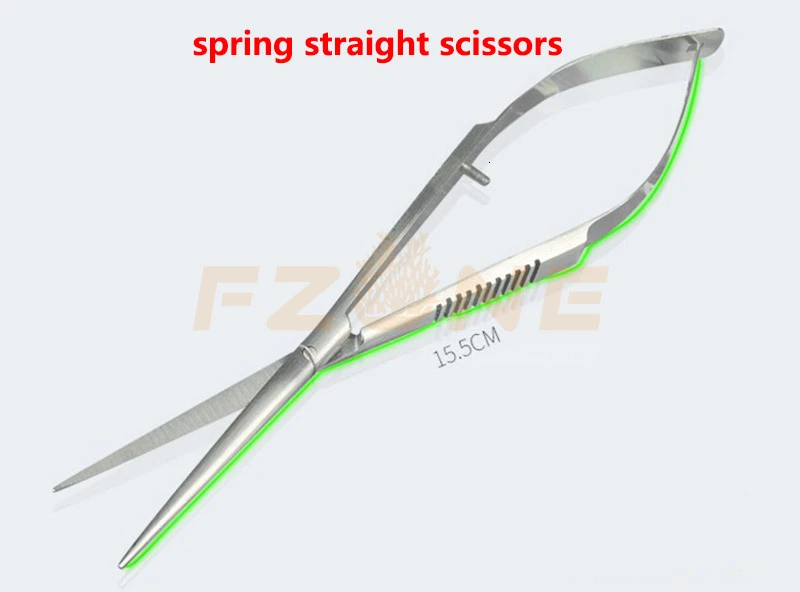 VIV водные ножницы из нержавеющей пружинной стали, качество ada - Цвет: Spring Straight Scis