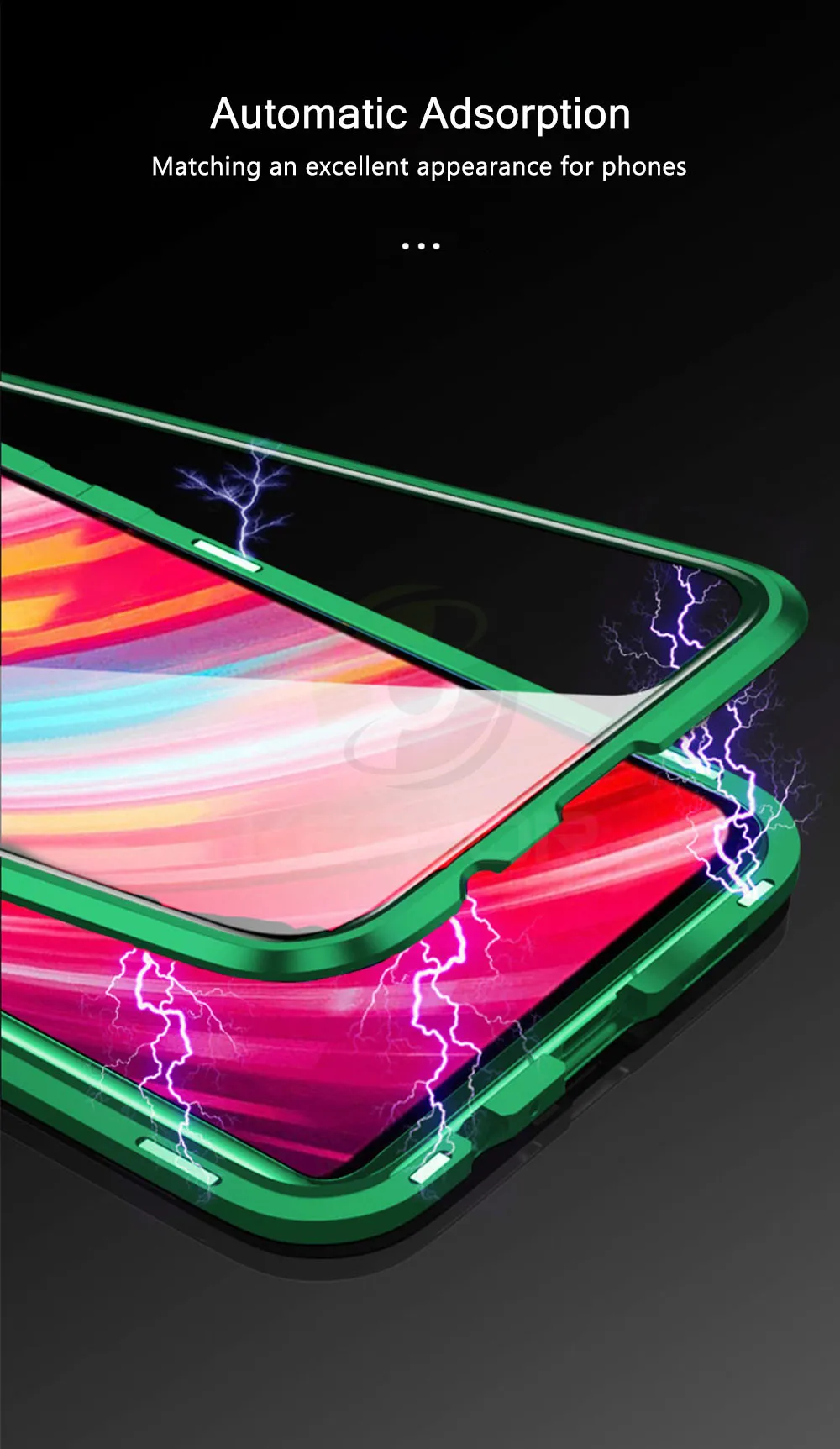 Магнитный стеклянный чехол для Xiaomi redmi note 8 pro, двойной чехол из закаленного стекла, Металлическая магнитная адсорбционная Крышка для redmi note 8