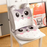 2pcsset kids booster seat children dining chair back cushion baby cartoon memory cotton circular cushion removable high chair