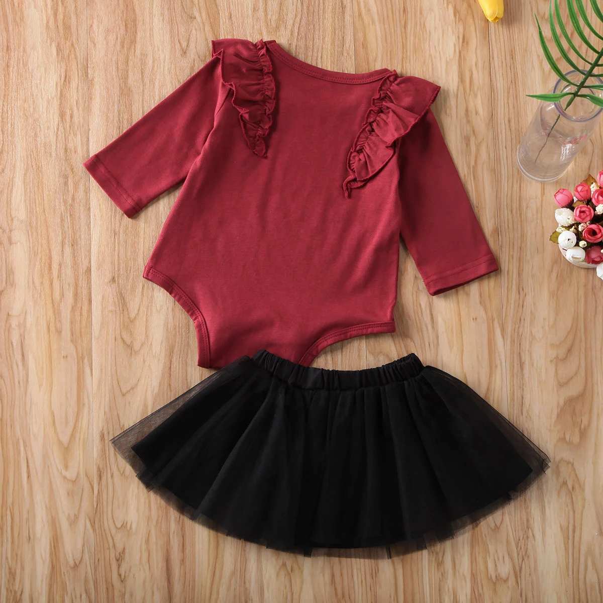 Pudcoco/Новинка 2020 года комплект из 2 предметов для новорожденных девочек одежда