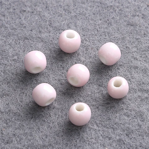 Уникальные китайские фарфоровые круглые бусины 6 мм, 20 шт., стандартные для изготовления ювелирных изделий ручной работы, для самостоятельного изготовления сережек, ожерелий