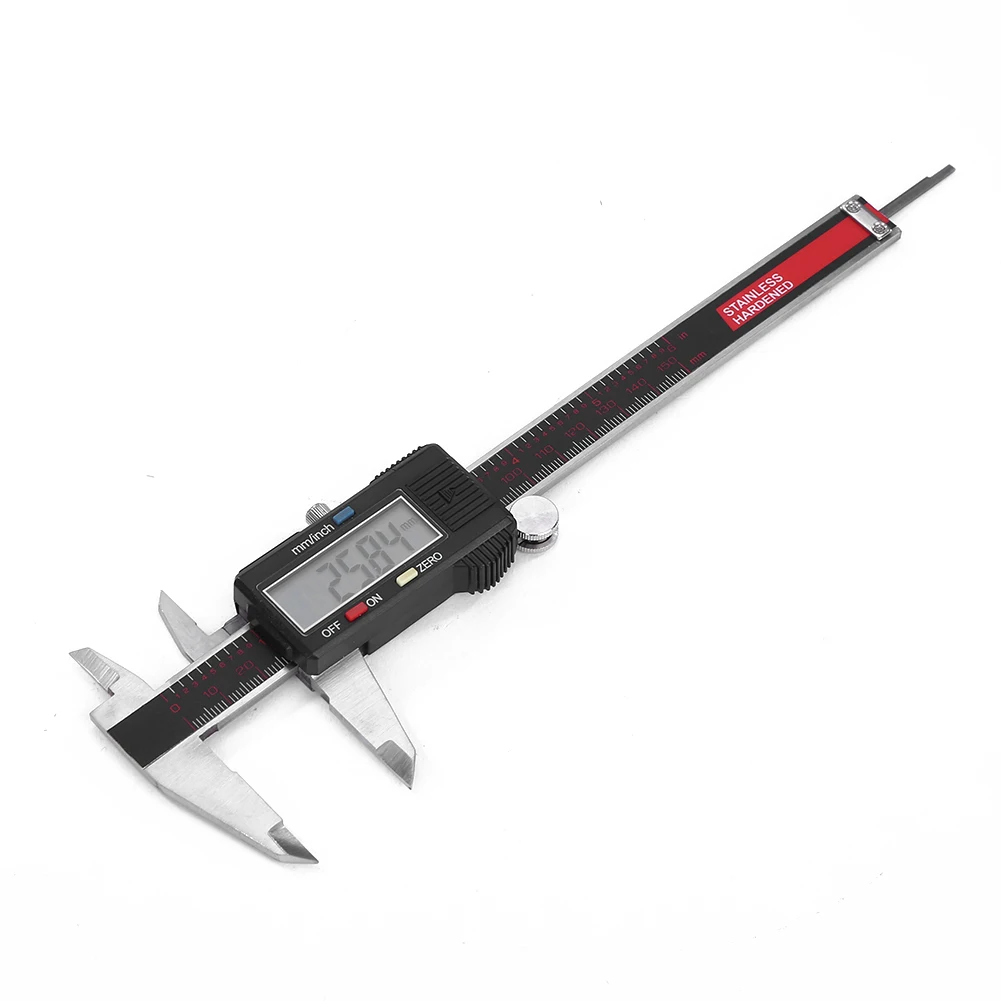 

Stainless Steel Electronic Vernier Caliper LCD Digital 0-150mm Metric System Micrometer Measuring Tool Ruler Accuracy Gauge