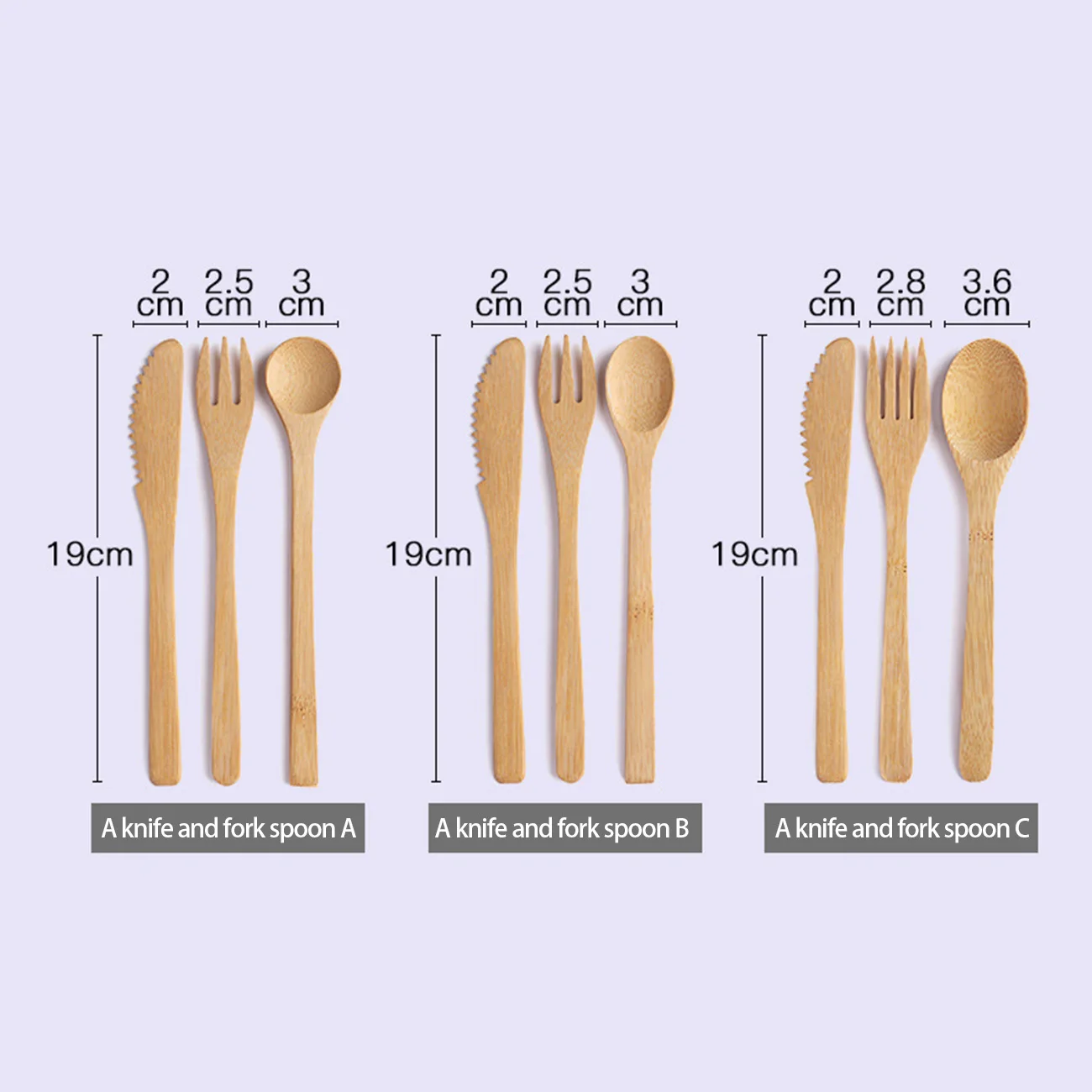 

Eco-Friendly Bamboo Cutlery Set of Utensils with Reusable Bamboo Spoon, Fork, Knife, and Reusable Straw Cleaner For Travel