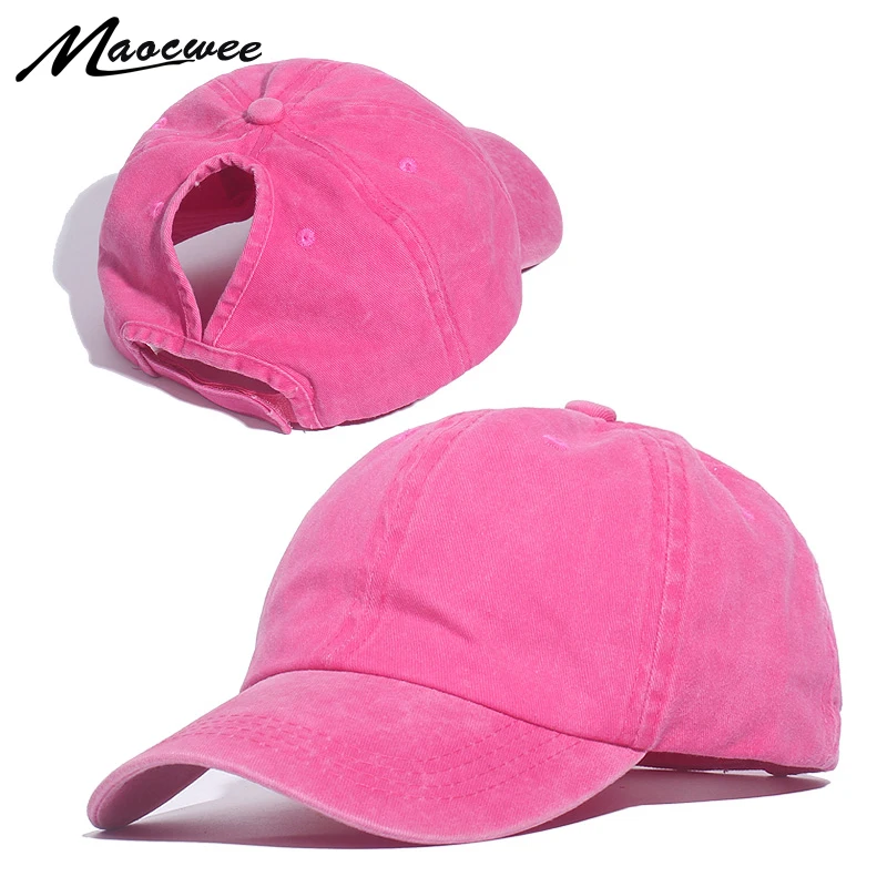 Шляпа от солнца женская новая бейсбольная кепка с хвостиком летняя хлопковая
