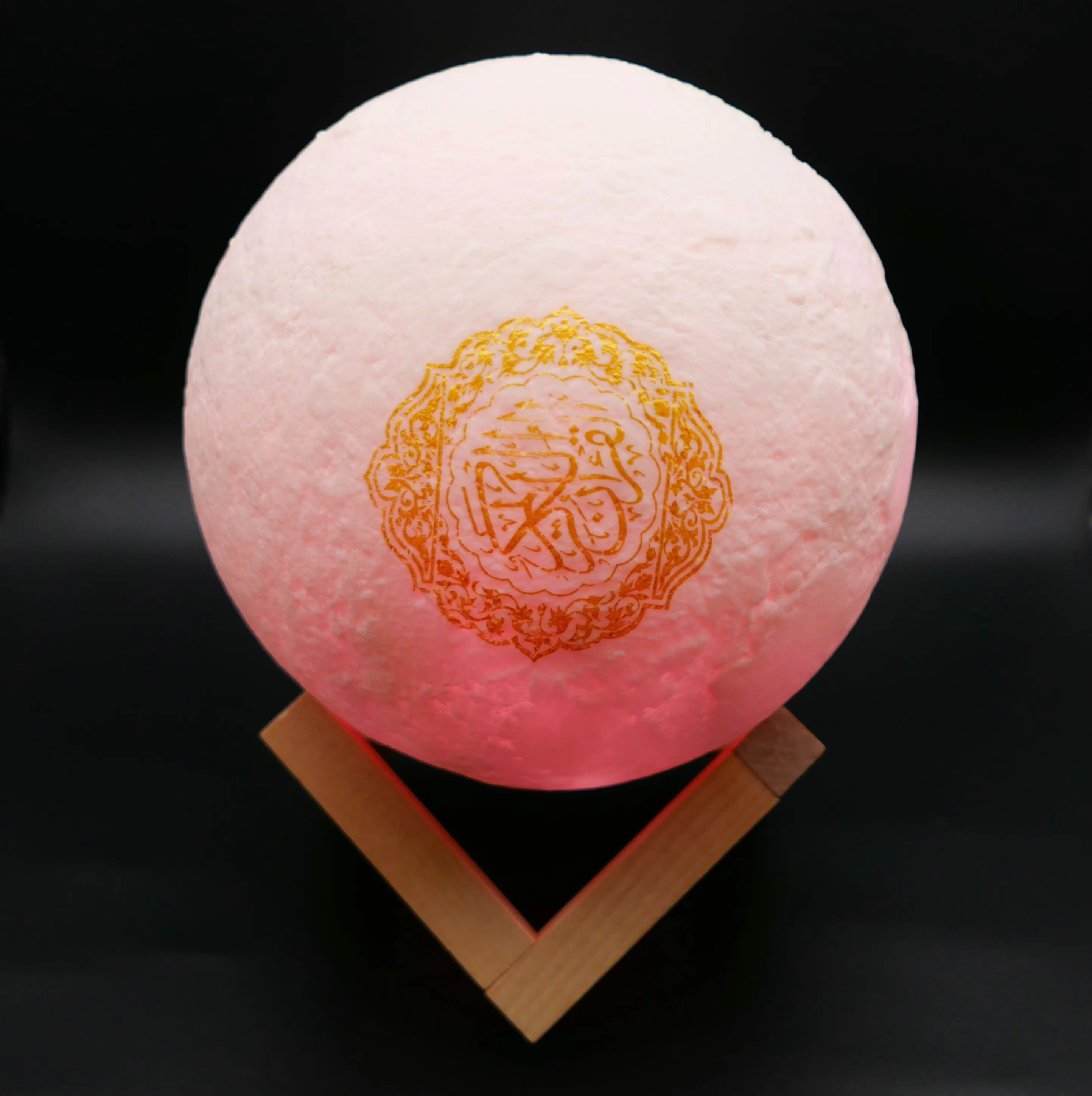 

16-Color Wireless Muslim Night Light Bluetooth Quran Speaker 3D Moon Lamp With Remote Control LED Touch Veilleuse Coranique