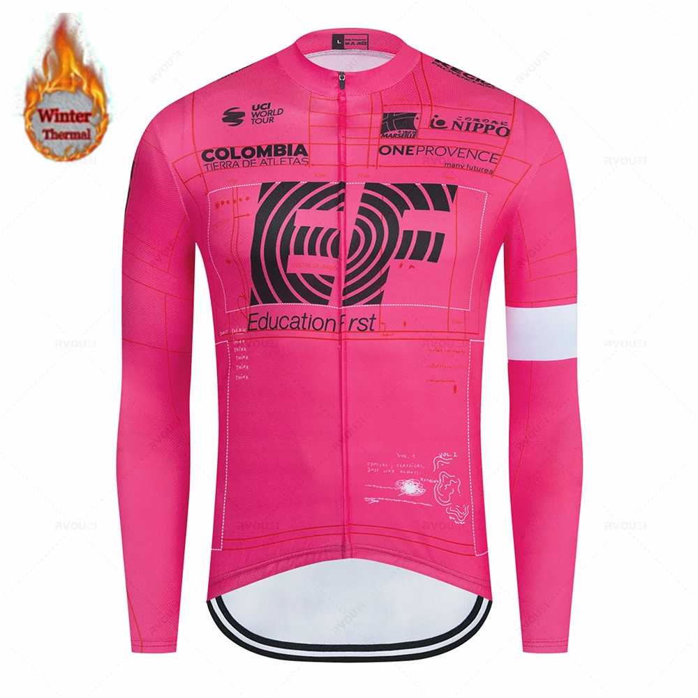 

New Ef Team Raphaing Men's Cycling Jersey Autumn Long Sleeve Ropa Ciclismo Bicycle Clothing Quick Dry Riding Clothes Sports Bike