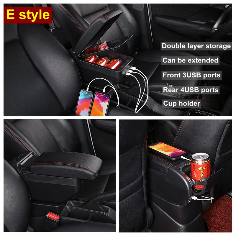 Для Toyota Vios 2011-2017 подлокотник коробка центральный магазин хранения содержимого с