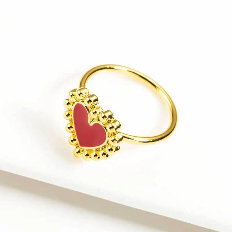 Новинка 2021 большое черно белое кольцо в форме сердца стиле стимпанк для женщин