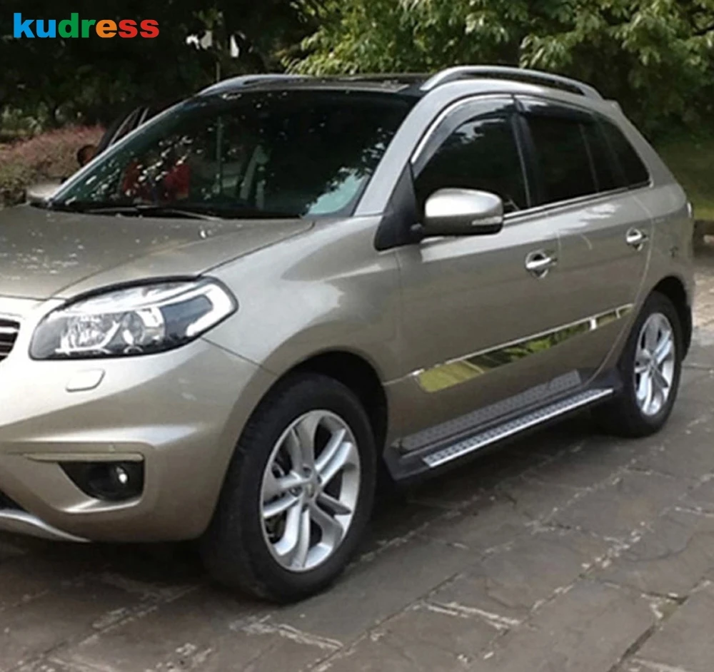 For Renault Koleos 2008 2009 2010 2012 2013 Stainless Steel Side Door Body Trim Moulding Decoration Strips Car Styling 4pcs | Автомобили и
