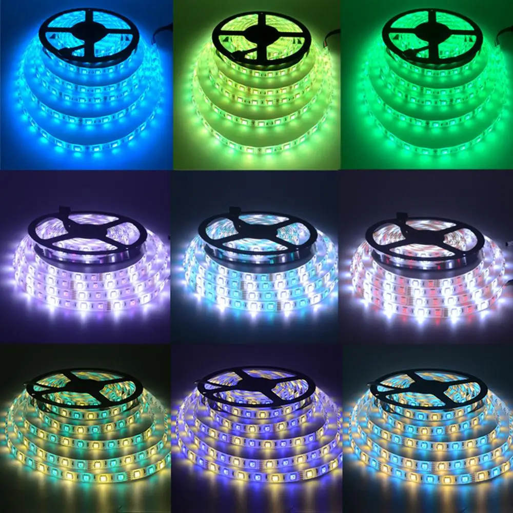 

5M LED Lights Strip 5050 RGB RGBW DC 12V Flexible Lamp Tape Diode Waterproof Light for Festival Party Room TV Background Strip