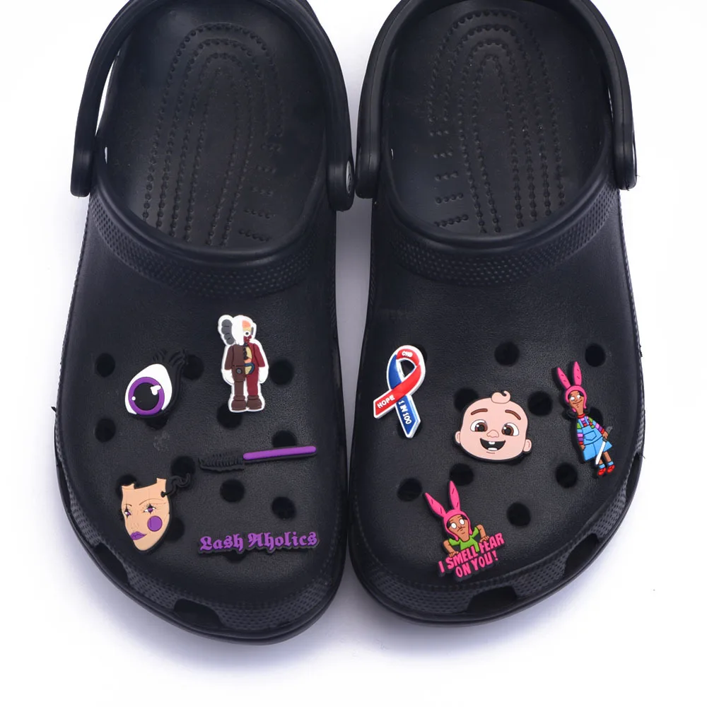 Hot Dog Croc Shoes Charms Flower Girl Glasses Make Up Shoe Decoration Headphone BRO Bracelets Accessories Baby Boy Birthday Gift