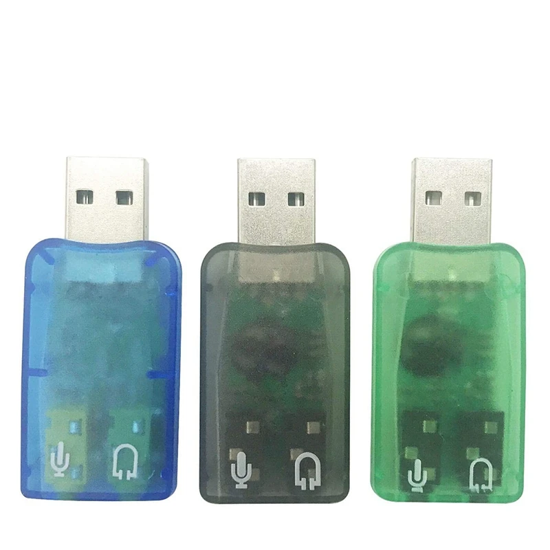 

USB Audio Adapter,3.5mm Headphone and Microphone Jacks External Stereo Sound Card Plug and Play for Windows,Mac,PC,Mac