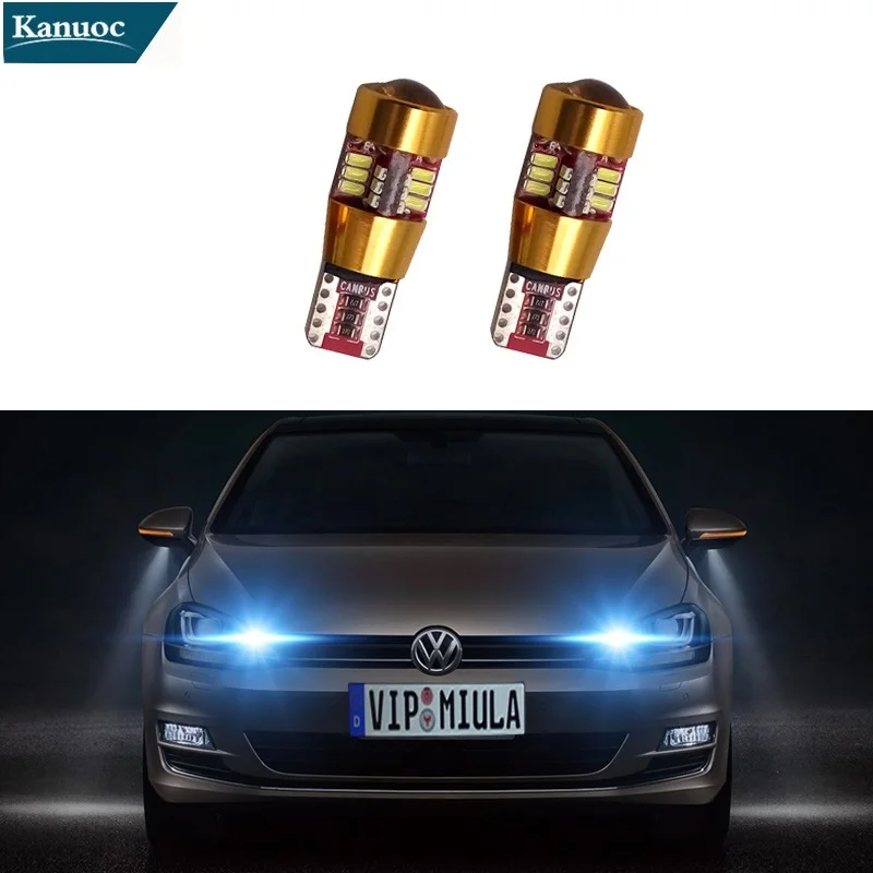2 шт. Автомобильные светодиодные лампы Canbus T10 194 168 W5W для VW Polo Golf 4 5 6 7 GTI Passat B5 B6 B7 Jetta