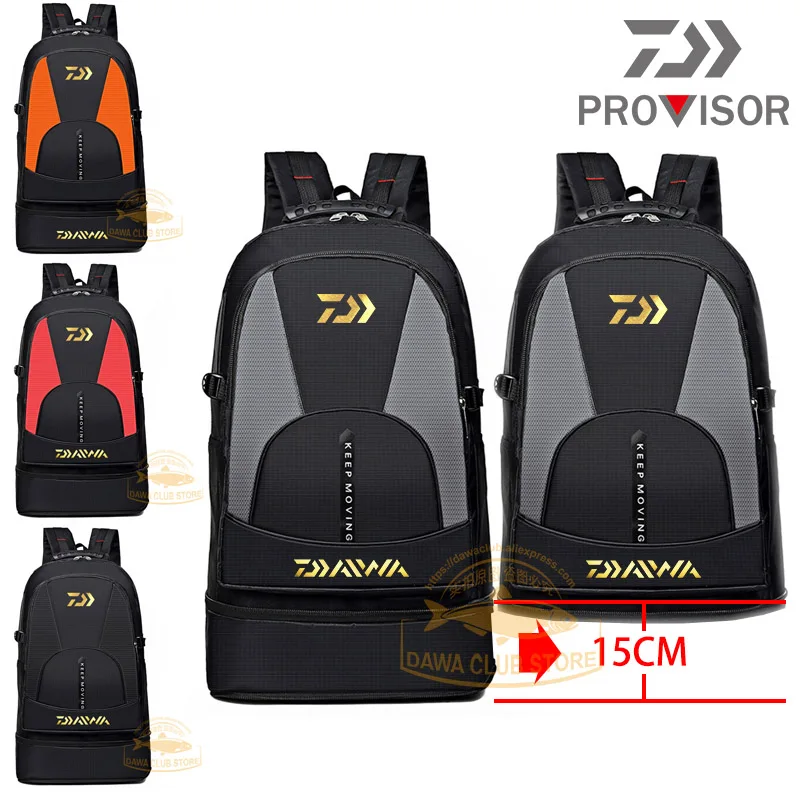 

2020 New Daiwa Fishing Backpack DAWA Deformable 36-55L Fishing Cycling Multi-pocket Backpack Toolkit Camping Mountaineering Bag