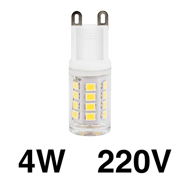 4W SMD2835 G9 5 шт. G9 светодиодный светильник переменного тока 220 В 2 Вт 3W 4 Вт 8 Вт SMD2835 кукурузная лампа светодиодный COB лампа 360 градусов Замена галогенной лампы Теплый Холодный белый лампада - Испускаемый цвет: 4W SMD2835 G9