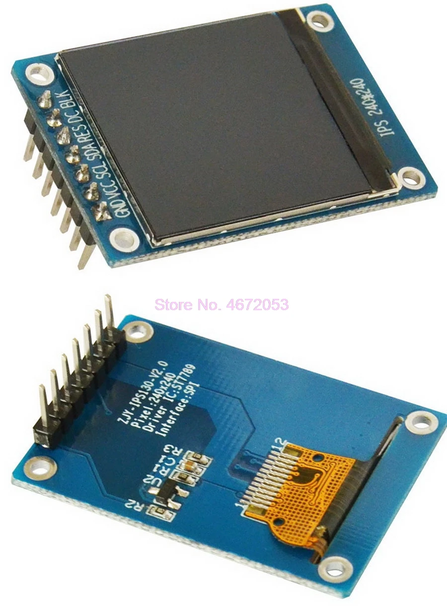 200 шт. 1 3 дюймов IPS HD TFT ST7789 Привод IC 240*240 SPI коммуникация В напряжение интерфейс