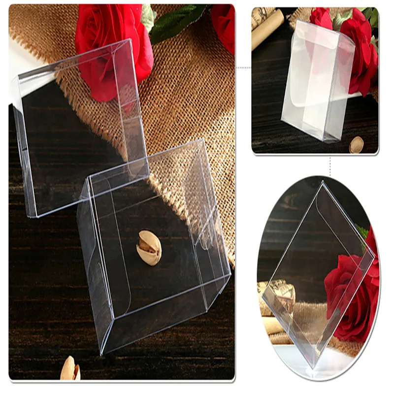 Прозрачная пластиковая коробка 50 шт. 6*6*8 см | Дом и сад