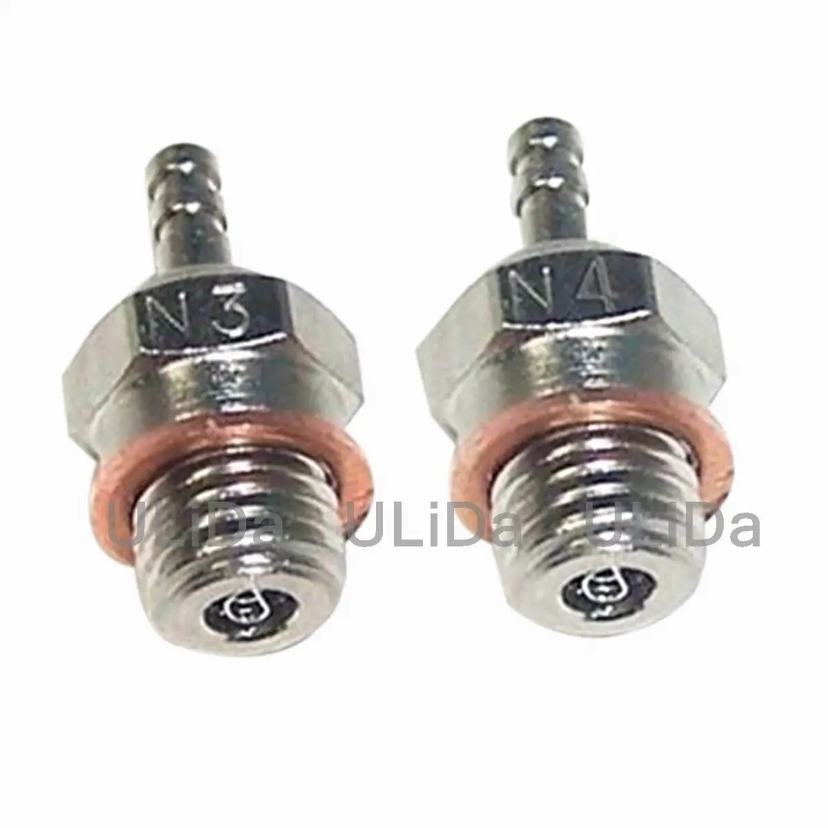 

2x HSP 70117 N3 #3 #4 N4 Hot Glow Plug Spark For Vertex SH Nitro Engine Parts 1/10 1/8 RC Buggy Monster Truck Replace Parts