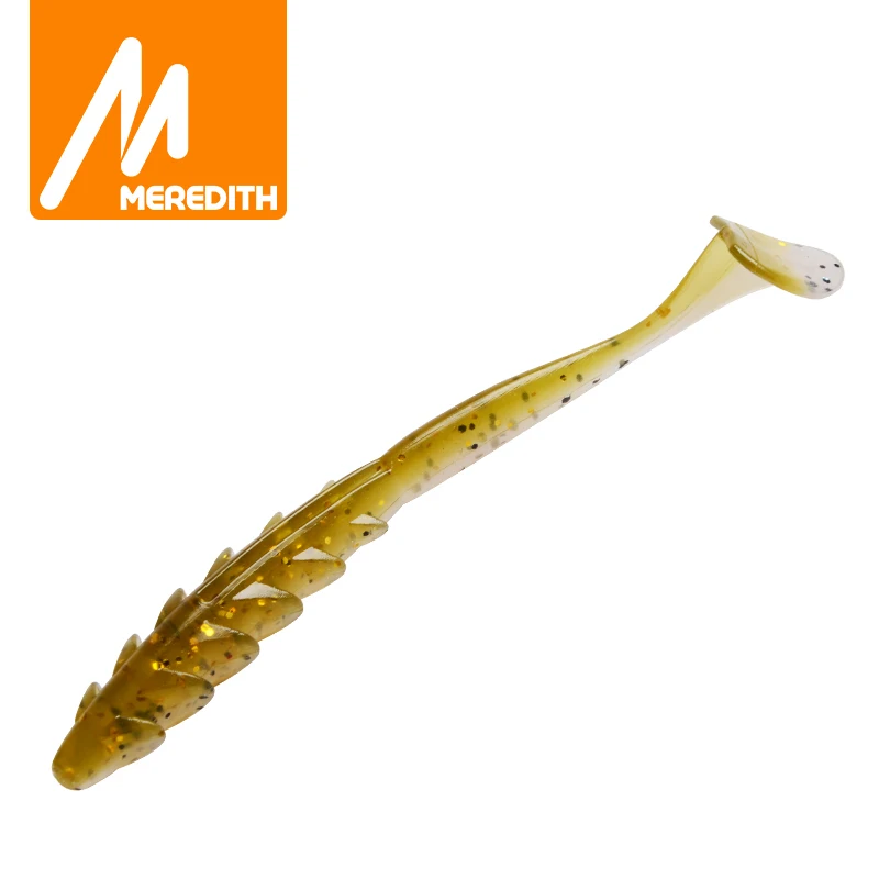 MEREDITH 12 шт. приманка для рыбной ловли Crazy Shiner II Мягкая силиконовые приманки 80 мм Т