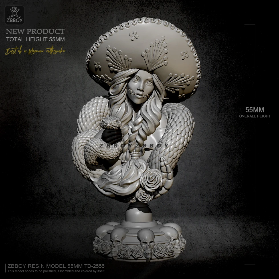 Смоляные модели H55 мм, бюст, самостоятельная сборка, Фотоэлементы