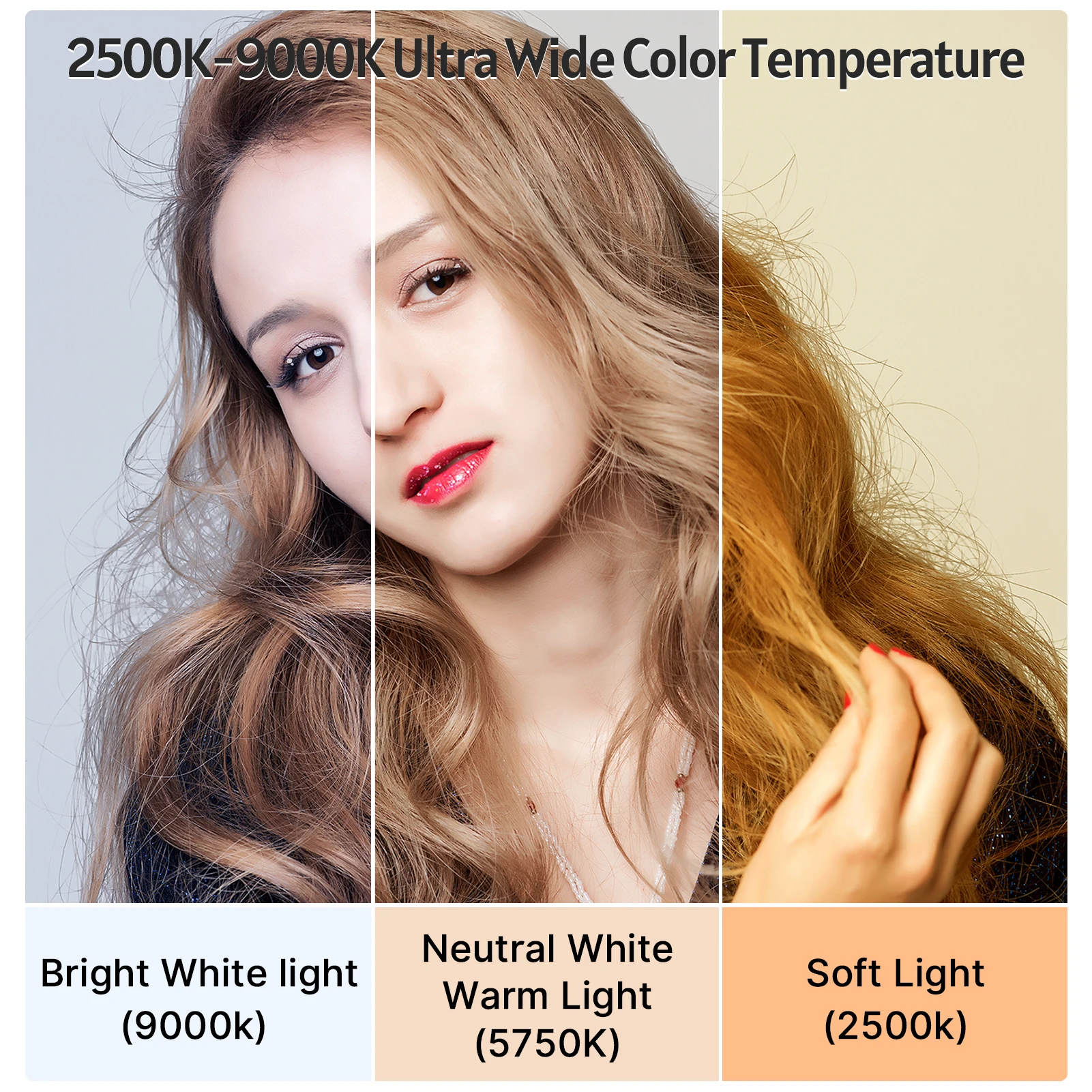 Лампа Ulanzi с RGB подсветильник кой для видеоссветодиодный емки 2500K 9000K регулируемой