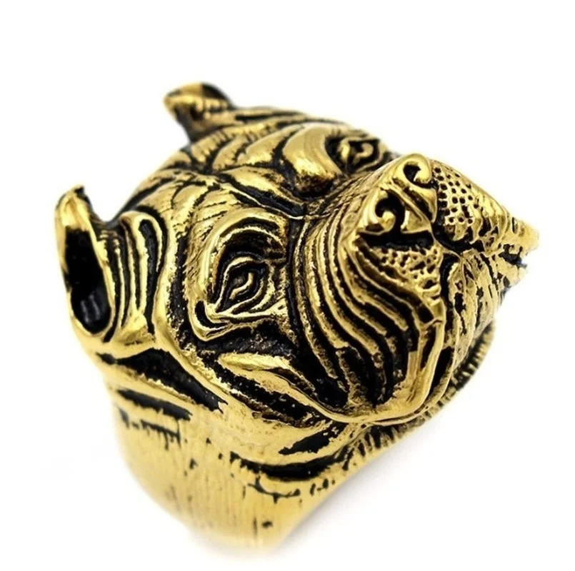 

Punk Fashion Pitbull Hip Hop Trend Ring Jewelry Gift