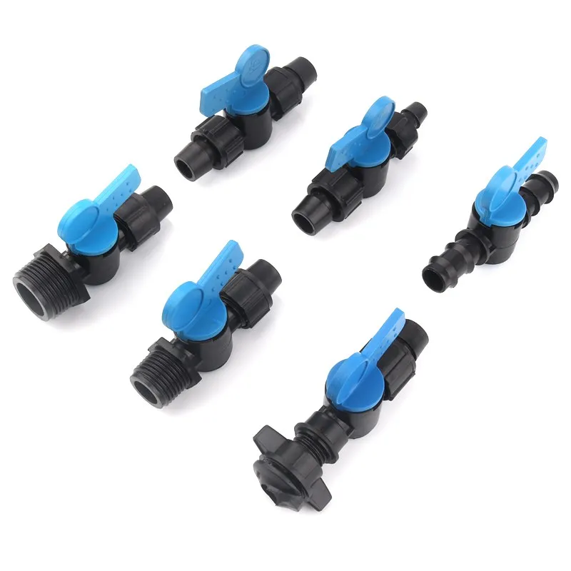 2 шт. 16 мм PE труба капельного орошения шланг разъемы Micro для полива и гайка замок