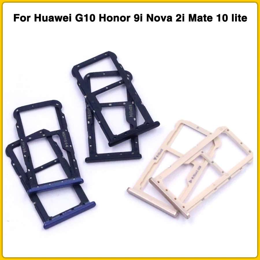 Новый слот для SIM карты Mate 10 Lite Huawei G10 Honor 9i Nova 2i адаптеры Sim карт запасные части +