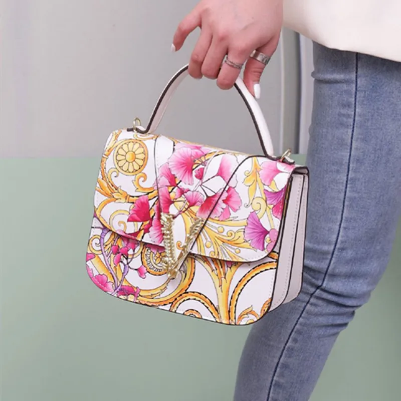2021New Fashion Famous Luxury Brand Printed Ladies Purse and Handbag High Quality Leather Crossbody Shoulder Bag Grand Sac Femme